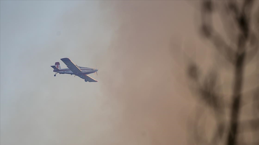 20 helikopter ve 14 uçakla Marmaris’teki yangına müdahale ediliyor