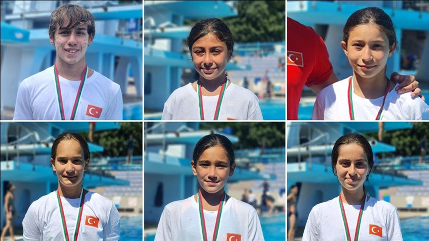 Türk yüzücülerden Bulgaristan’daki turnuvada 2’si altın 6 madalya