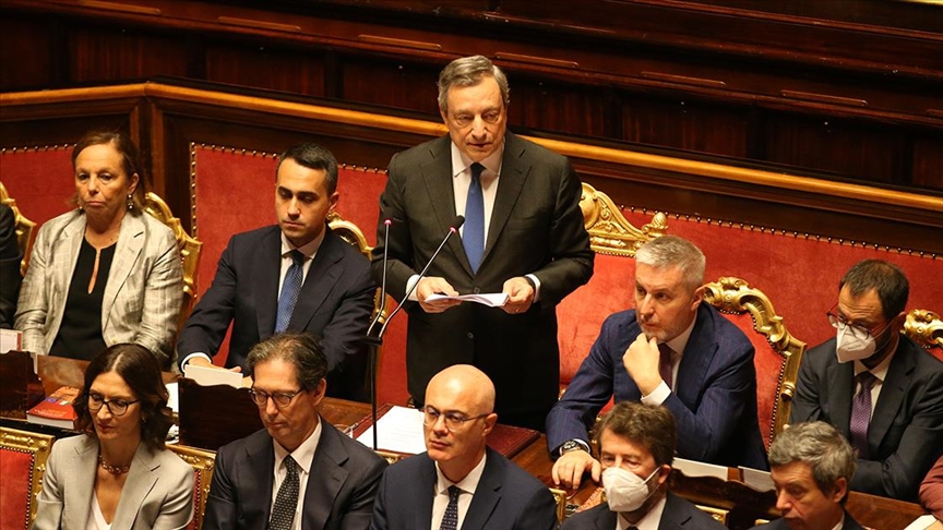 İtalya Başbakanı Draghi: Koalisyonu oluşturan partilerin yeni bir hükümet anlaşmasını yeniden inşa etmeleri gerekiyor