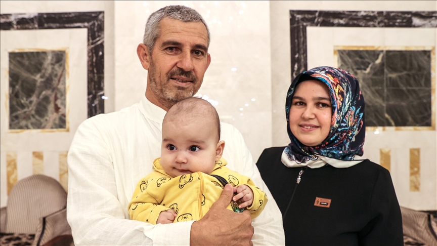 Türkiye’den bu yıl bir yaşın altında beş bebek ailesiyle kutsal topraklarda