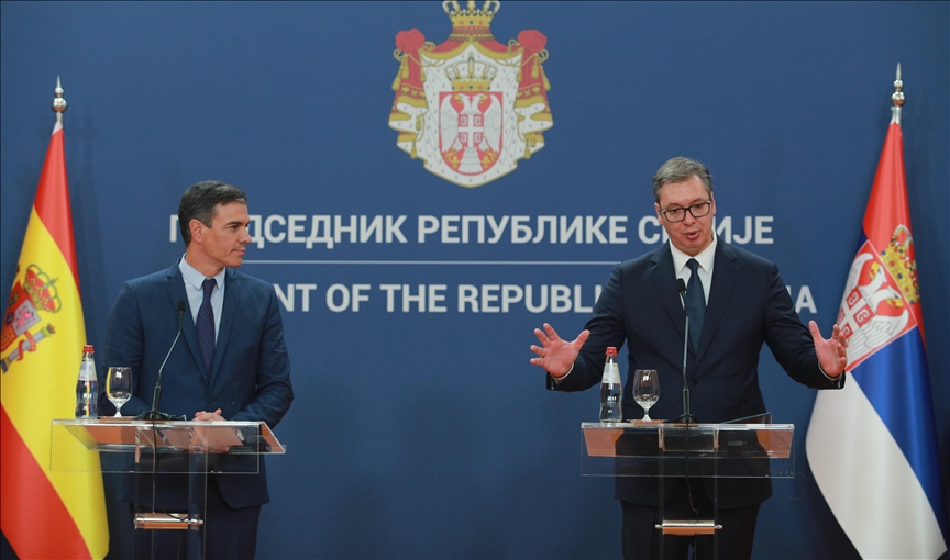 Sırbistan Cumhurbaşkanı Vucic, İspanya Başbakanı Sanchez’i kabul etti