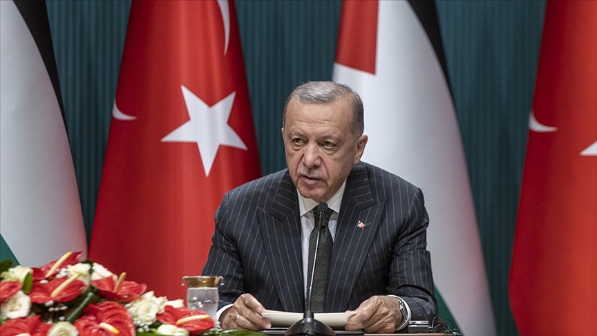 Türkiye Cumhurbaşkanı Erdoğan: İsrail ile atılan adımlar Filistin davasına desteğimizi hiçbir şekilde azaltmayacaktır