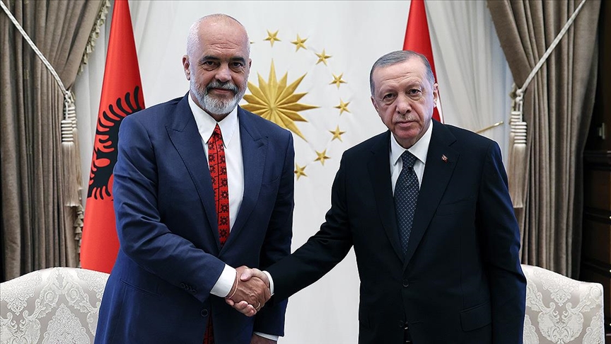 Cumhurbaşkanı Erdoğan Arnavutluk Başbakanı Rama’yı kabul etti