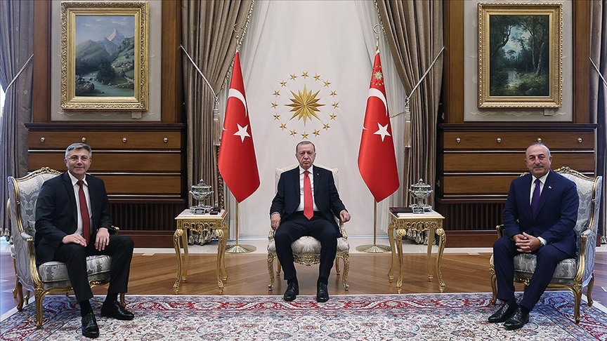 Cumhurbaşkanı Erdoğan, Bulgaristan Hak ve Özgürlükler Hareketi Partisi Genel Başkanı Karadayı’yı kabul etti