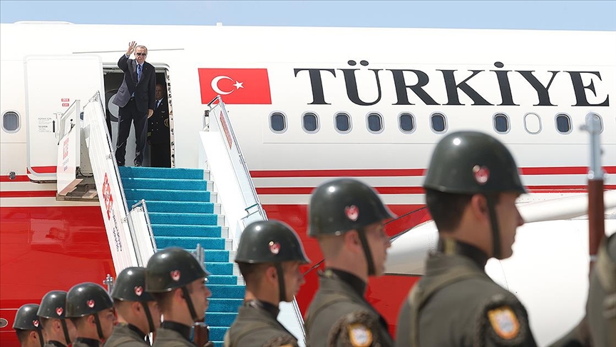 Türkiye Cumhurbaşkanı Erdoğan Rusya’ya gitti