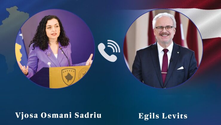 Osmani, Letonya Cumhurbaşkanı ile telefonda görüştü￼