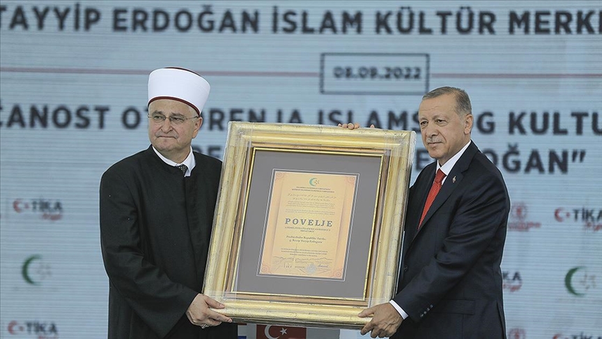 Sisak’ta açılan İslam Kültür Merkezi, Cumhurbaşkanı Recep Tayyip Erdoğan’ın adıyla anılacak