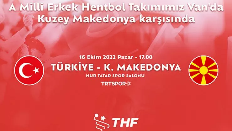 Türkiye ile Kuzey Makedonya hentbol milli takımları karşılaşacak