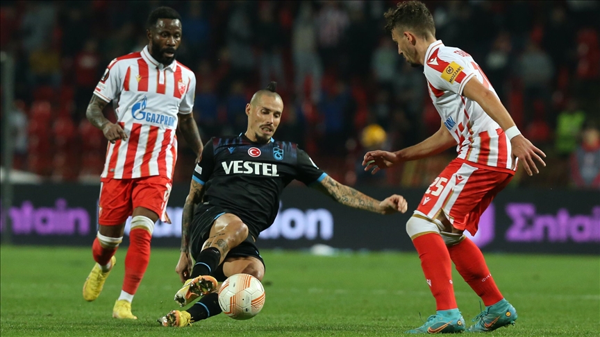 Trabzonspor, Sırbistan temsilcisi Kızılyıldız’a 2-1 mağlup oldu