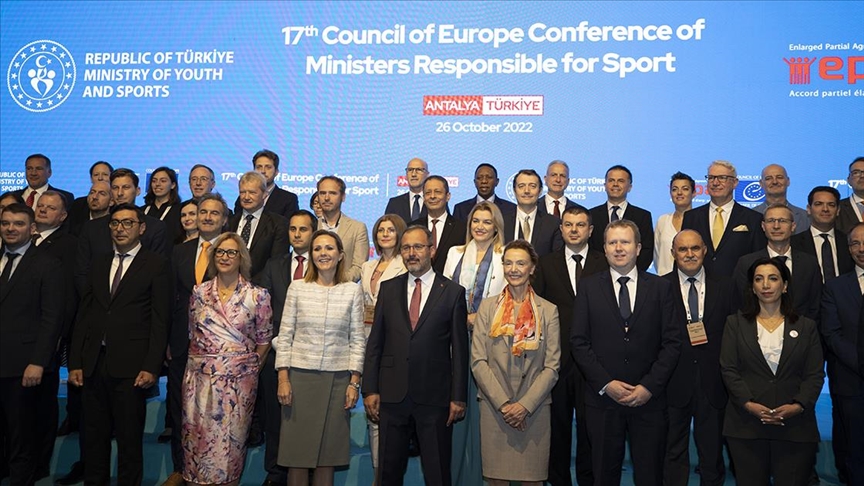 Avrupa Konseyi 17. Spordan Sorumlu Bakanlar Konferansı Antalya’da sürüyor