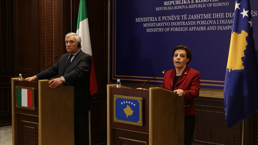 İtalya Başbakan Yardımcısı ve Dışişleri Bakanı Tajani, Kosova’da temaslarda bulundu