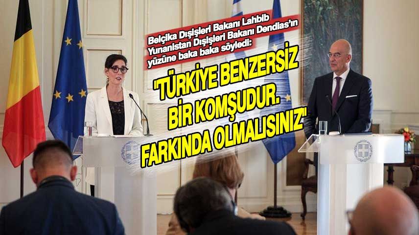 Belçikalı Bakan Dendias’ın yüzüne baka baka Türkiye’yi övdü