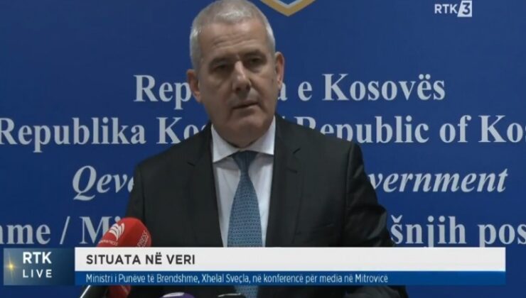 Kosova İçişleri Bakanı Sveçla’dan barikat açıklaması