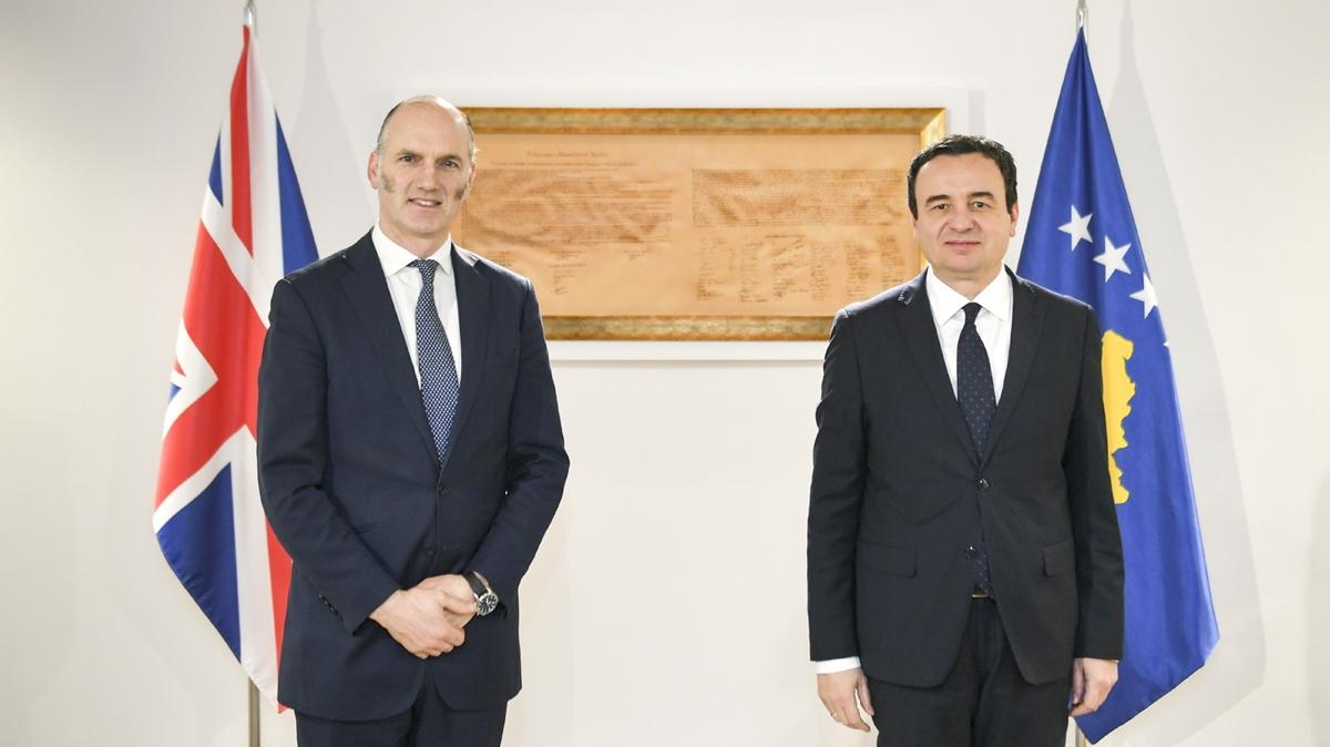 Kosova Başbakanı Albin Kurti, Leo Docherty ile görüştü