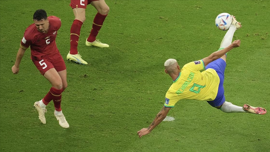 Dünya Kupası’nın en güzel golü Richarlison’un Sırbistan’a attığı gol seçildi