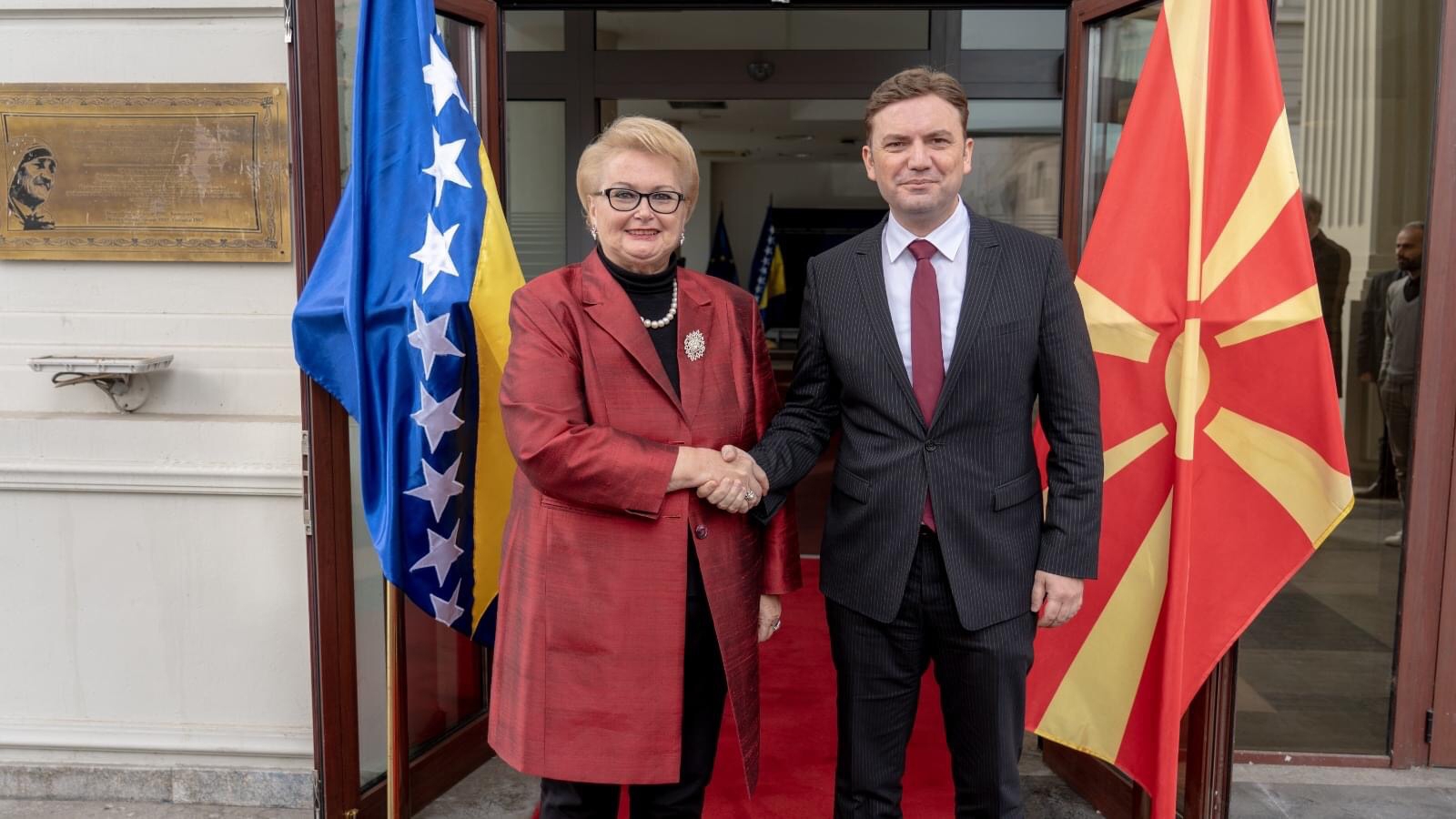 Bosna Hersek Dışişleri Bakanı Turkovic, Üsküp’te mevkidaşıyla görüştü