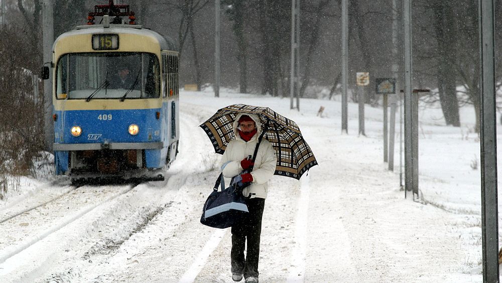 Slovenya ve Hırvatistan’da yoğun kar yağışı hayatı olumsuz etkiledi