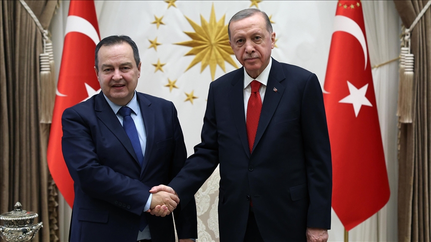 Cumhurbaşkanı Erdoğan, Sırbistan Başbakan Birinci Yardımcısı ve Dışişleri Bakanı Dacic’i kabul etti