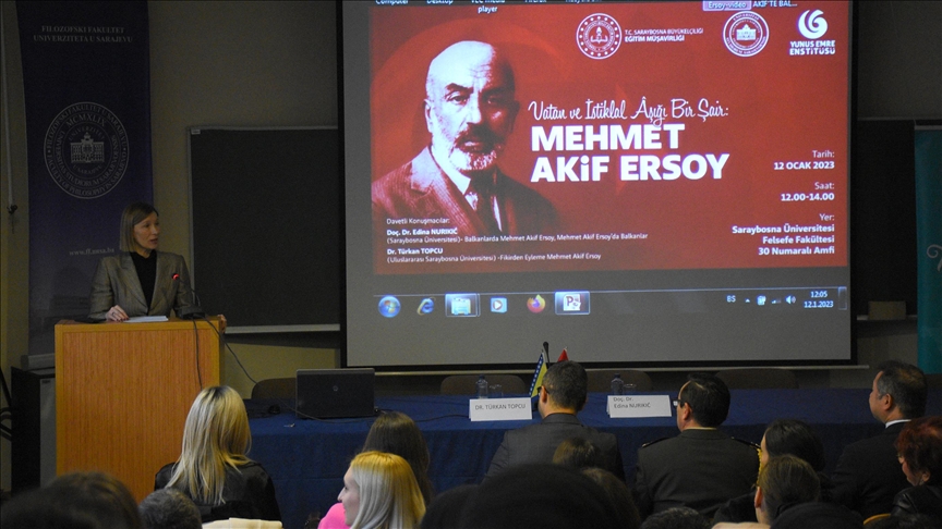 Saraybosna’da “Vatan ve İstiklal Aşığı bir Şair: Mehmet Akif Ersoy” konferansı düzenlendi