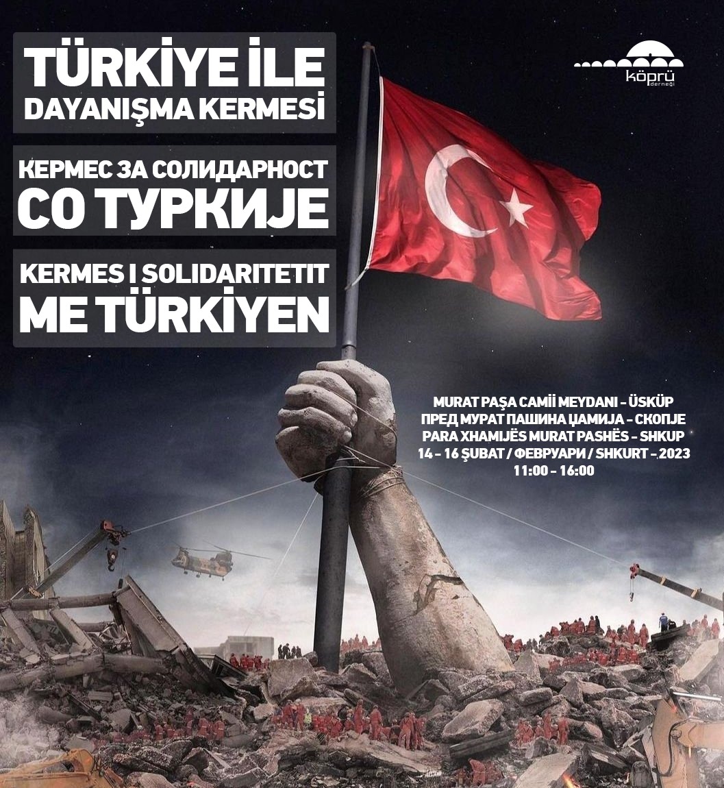 Köprü Derneği, “Türkiye ile Dayanışma Kermesi” düzenliyor