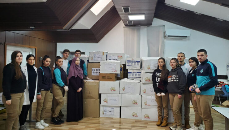 Kosova’daki Maarif Okulları’ndan depremzedelere yardım