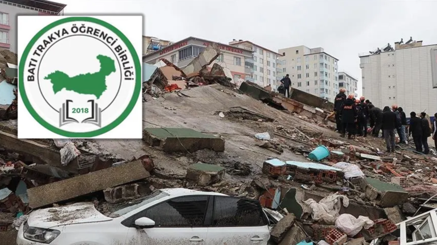 Batı Trakya’dan Türkiye’deki deprem bölgesine ilk yardımlar ilgililere teslim edildi