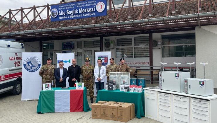 Mamuşa Sağlık Merkezi’ne İtalya askerinden cihaz desteği