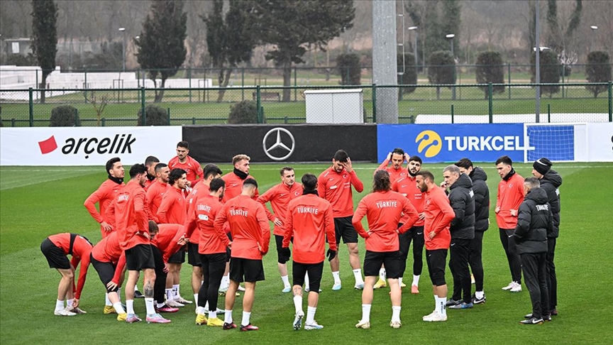 Türkiye A Milli Futbol Takımı Ermenistan ve Hırvatistan maçı hazırlıklarını sürdürdü