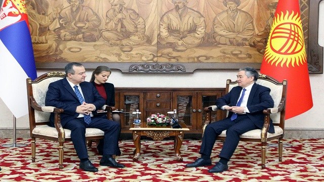 Kırgızistan Dışişleri Bakanı Kulubayev, Sırbistan Dışişleri Bakanı Dacic ile görüştü