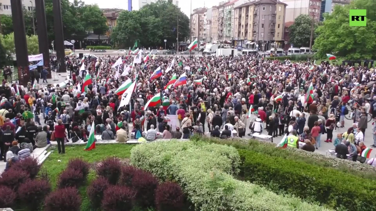 Bulgaristan’da AB ve NATO’ya boyalı protesto