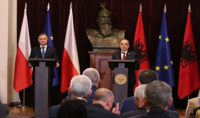 Polonya Cumhurbaşkanı Duda, Arnavutluk’a resmi ziyarette bulundu