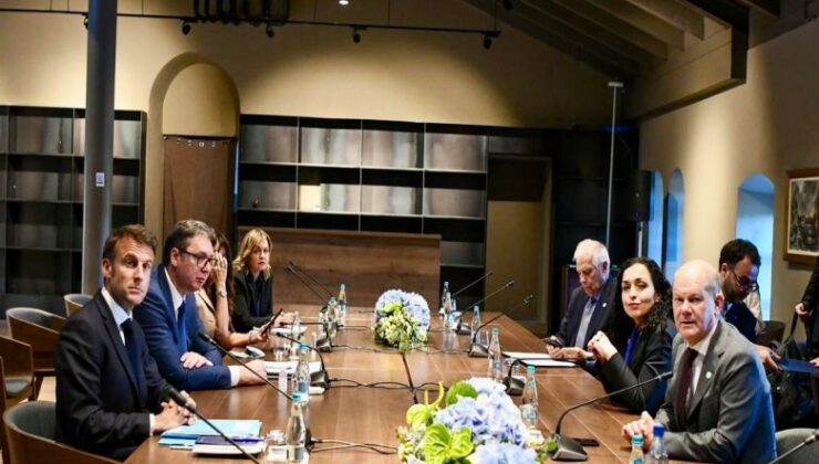 Kosova Cumhurbaşkanı Osmani, Sırbistan Cumhurbaşkanı Vucic ile görüştü