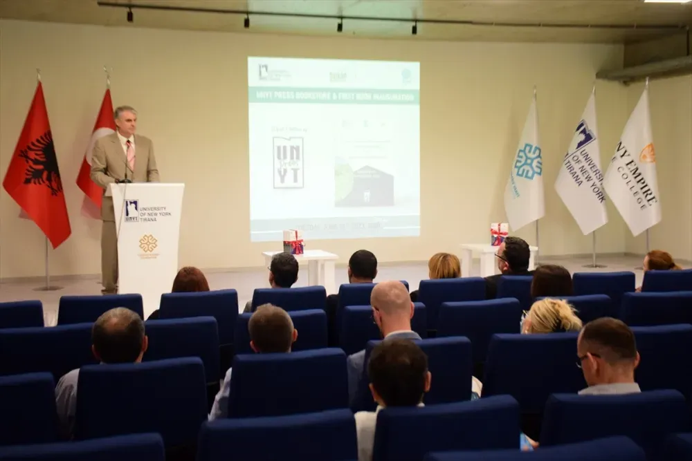 Türkiye Maarif Vakfının Arnavutluk’taki üniversitesinin yayınevi açıldı