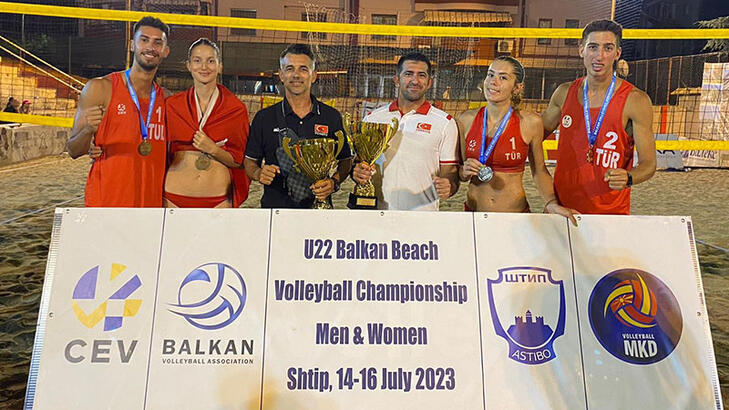 Türkiye, U22 Plaj Voleybolu Balkan Şampiyonası’nda namağlup şampiyon