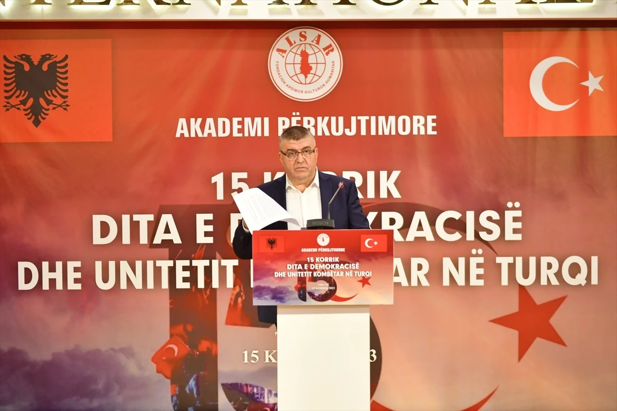 Arnavutluk’ta 15 Temmuz Demokrasi ve Milli Birlik Günü Anma Töreni Düzenlendi
