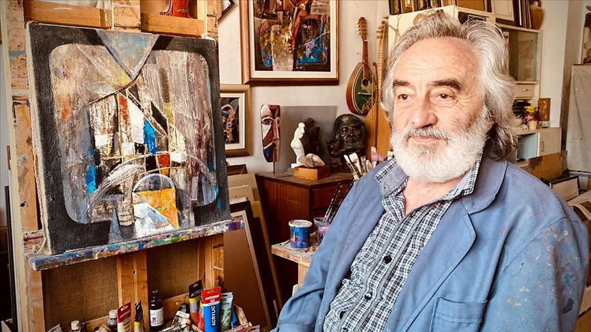 Bulgaristan’da Türk kökenli ressam Kamber Kamber’in 50 yıllık sanat kariyeri