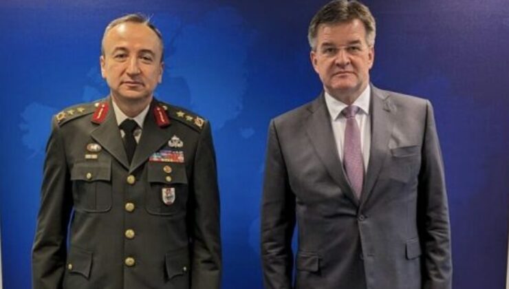 Lajçak, KFOR’un yeni komutanı Türk general Ulutaş ile bir araya geldi
