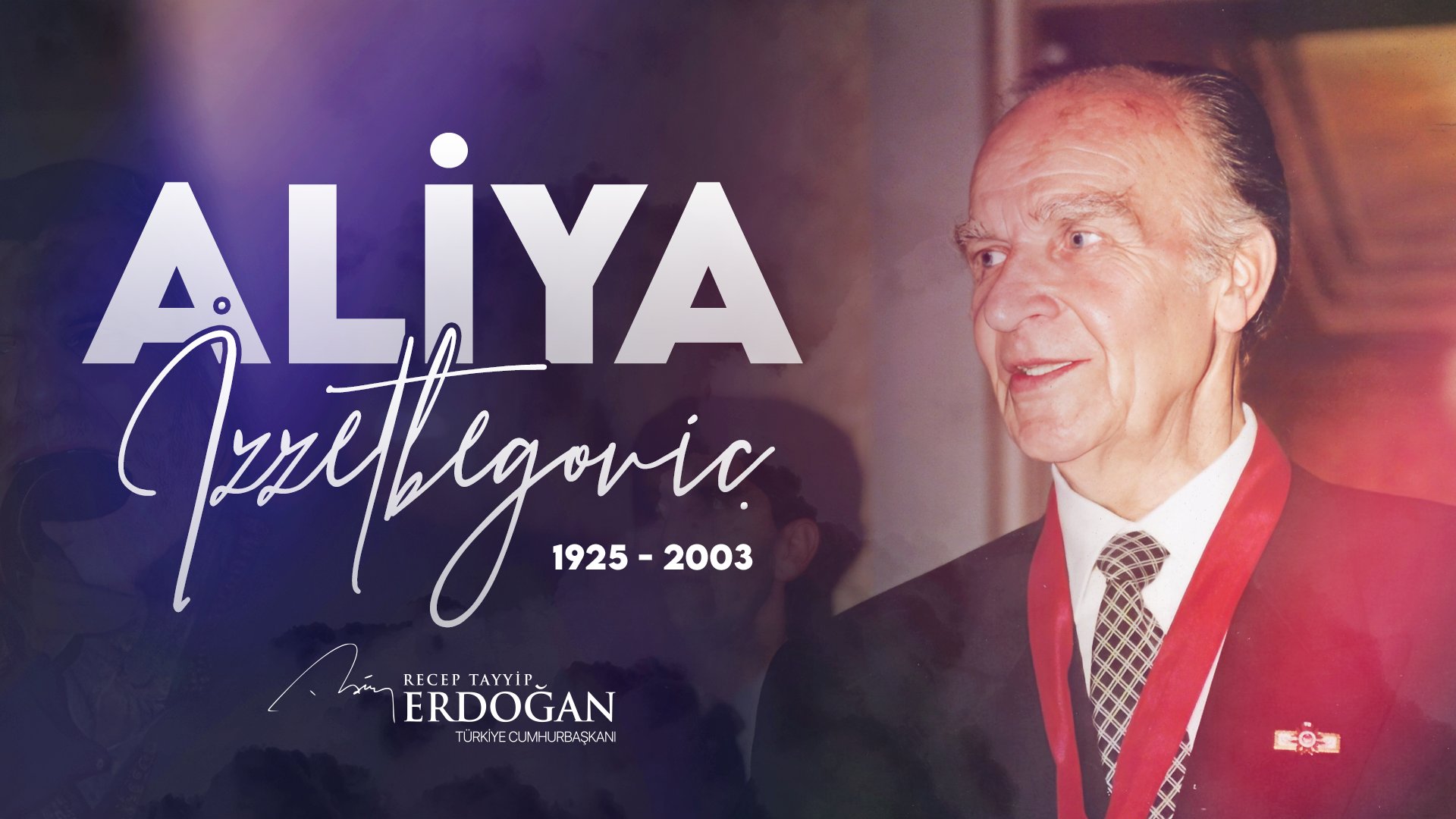 Cumhurbaşkanı Erdoğan, Aliya İzetbegoviç’i andı