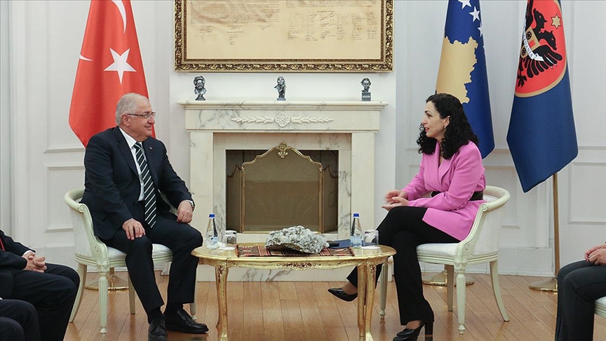 Türkiye Milli Savunma Bakanı Güler, Kosova Cumhurbaşkanı Osmani ile görüştü
