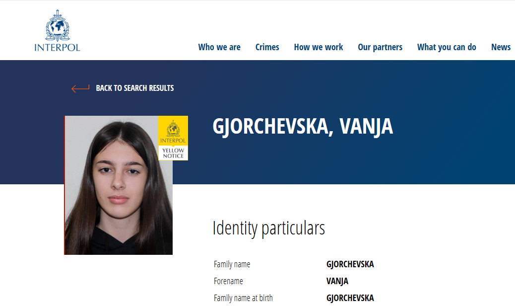 Interpol kayıp Vanya için uluslararası arama emri çıkardı