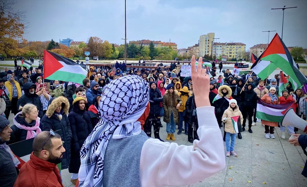 Bulgaristan’da Filistin’e destek gösterisi düzenlendi