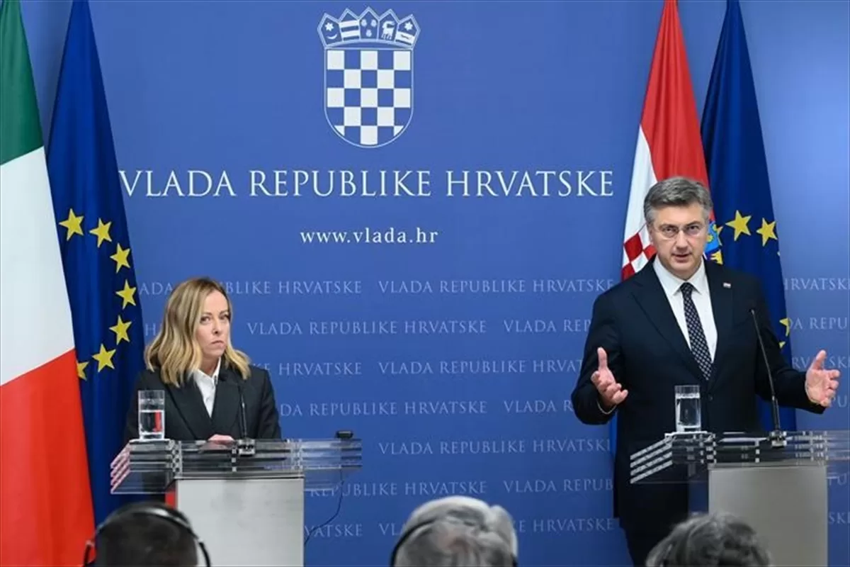 İtalya Başbakanı Meloni, Hırvatistan’da temaslarda bulundu