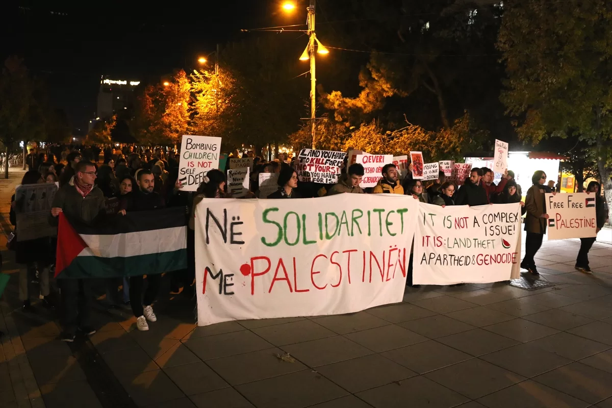 Kosova’da Filistin’e destek yürüyüşü yapıldı