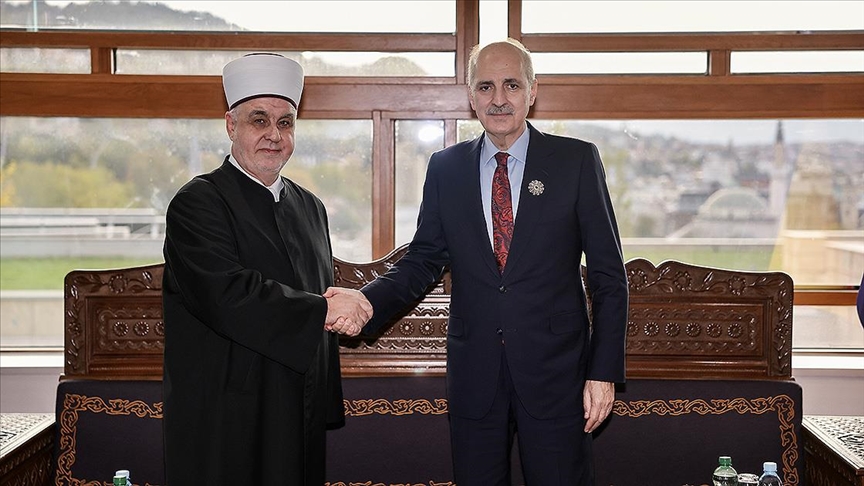TBMM Başkanı Kurtulmuş, Bosna Hersek İslam Birliği Başkanı Kavazovic ile görüştü