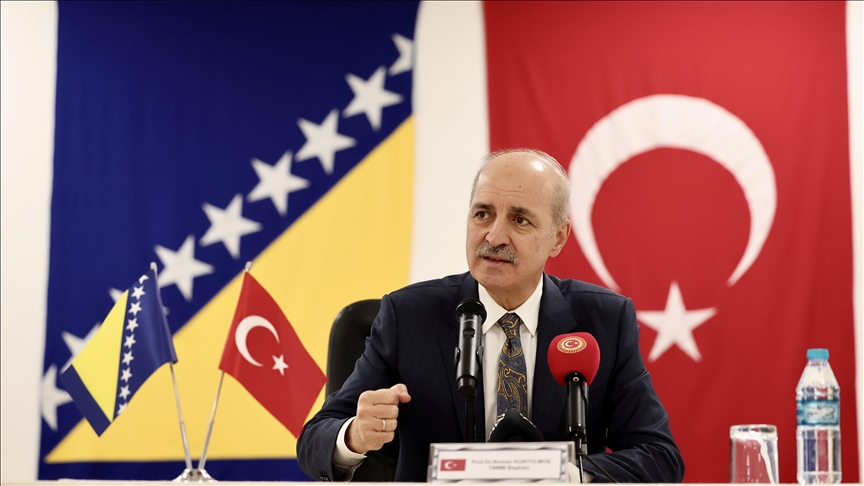 TBMM Başkanı Kurtulmuş, Saraybosna’daki EUFOR Türk Temsil Heyeti Başkanlığı’nı ziyaret etti