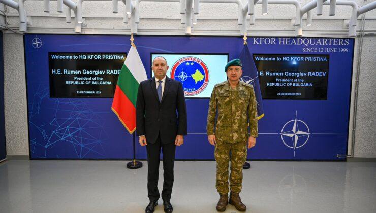 KFOR Komutanı Ulutaş, Bulgaristan Cumhurbaşkanı Radev’i kabul etti