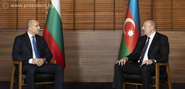Radev ve Aliyev, Bulgaristan ile Azerbaycan arasındaki stratejik ortaklığı görüştü