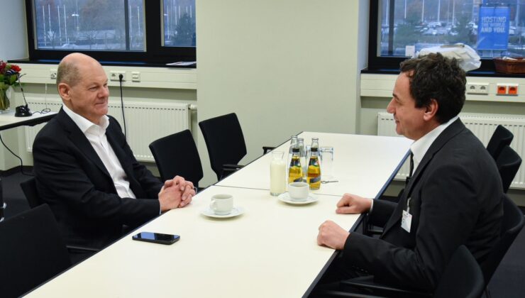 Kurti, Almanya Başbakanı Scholz ile görüştü