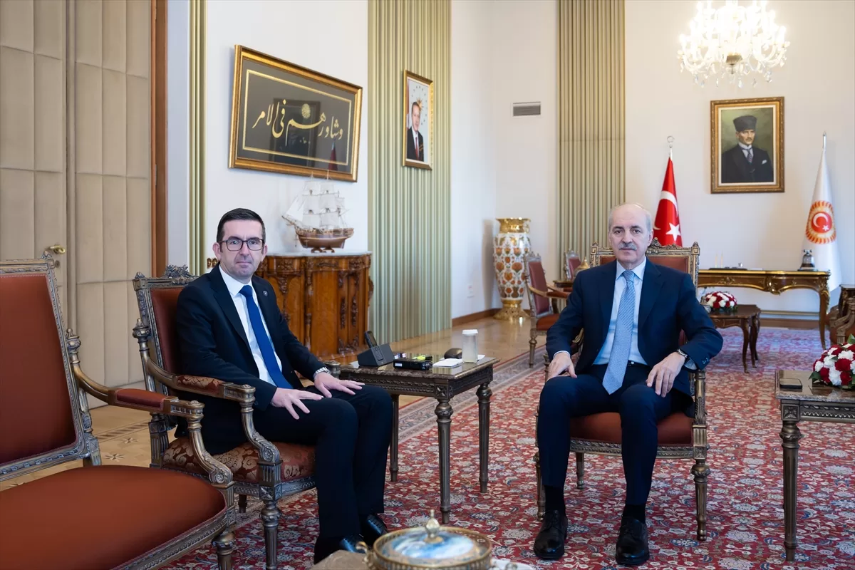 TBMM Başkanı Kurtulmuş, Kosova’nın Ankara Büyükelçisi Vrenezi’yi kabul etti