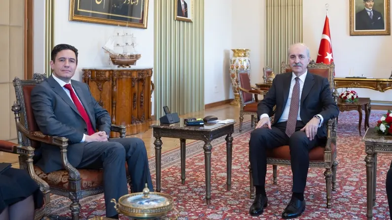 TBMM Başkanı Kurtulmuş, Bulgaristan’ın Ankara Büyükelçisi Tcholakov’u kabul etti